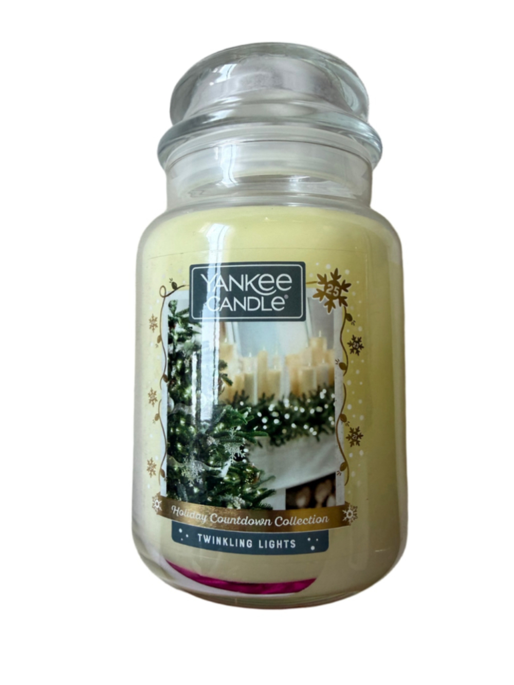NEW Yankee Candle Large Jar Candle 22 oz HOLIDAY TWINKLING LIGHTS - Picture 1 of 7